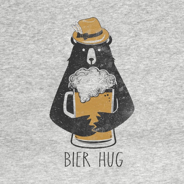 Funny Oktoberfest Bier Beer Bear Hug German Fun Party by bigraydesigns